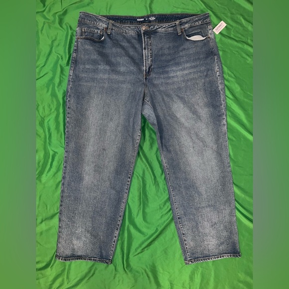 NWT Old Navy O.G Loose Relaxed Fit Medium Blue High Rise Jeans size 24 - Picture 1 of 8